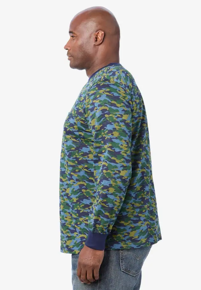 Heavyweight Crewneck Long-Sleeve Pocket T-Shirt