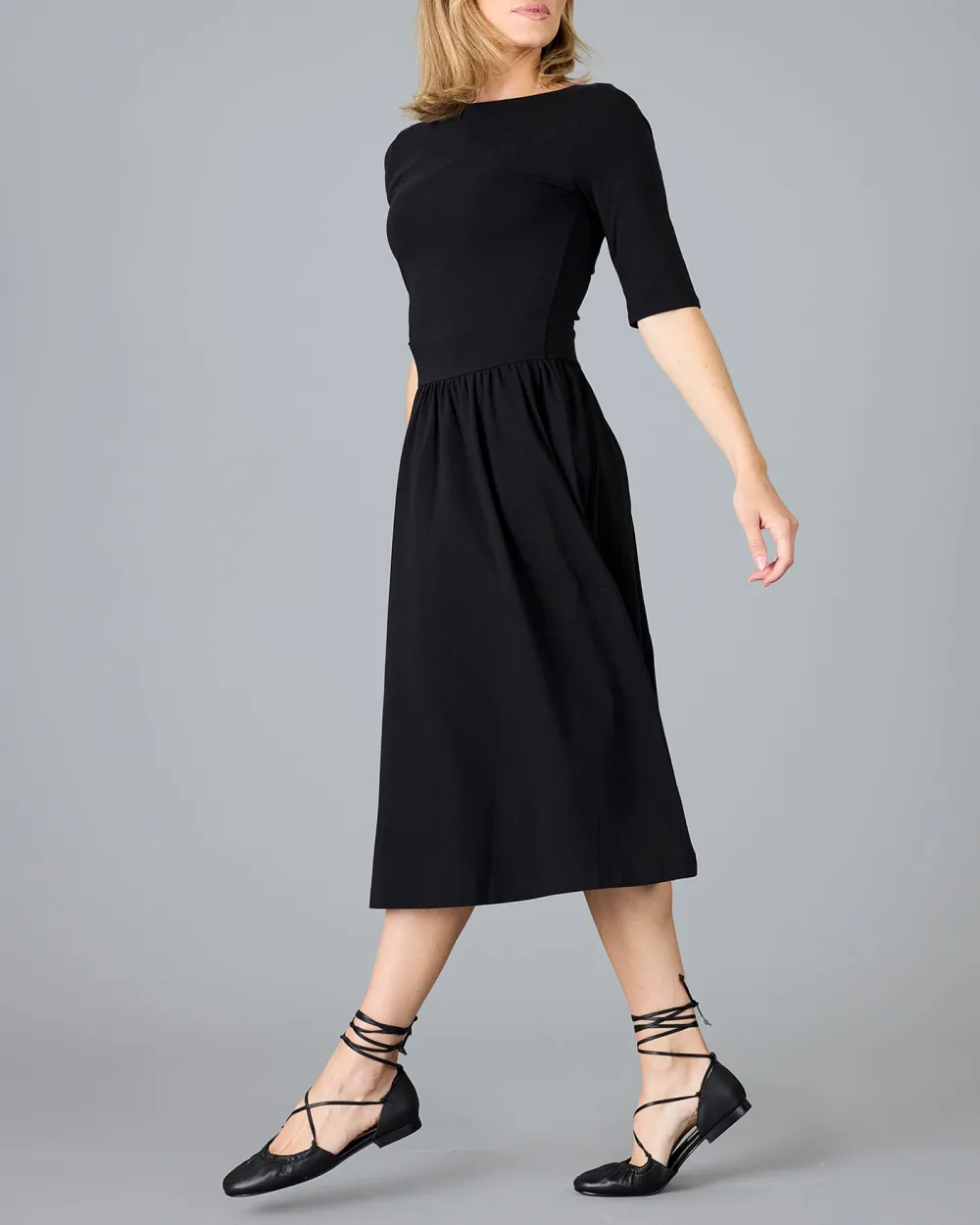 Mid Length Black Dress