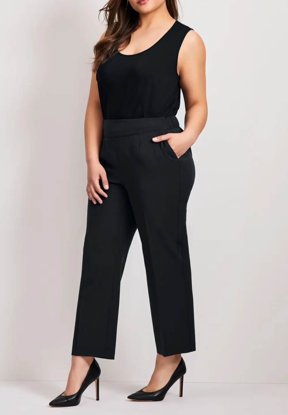 Straight Zipper Pants