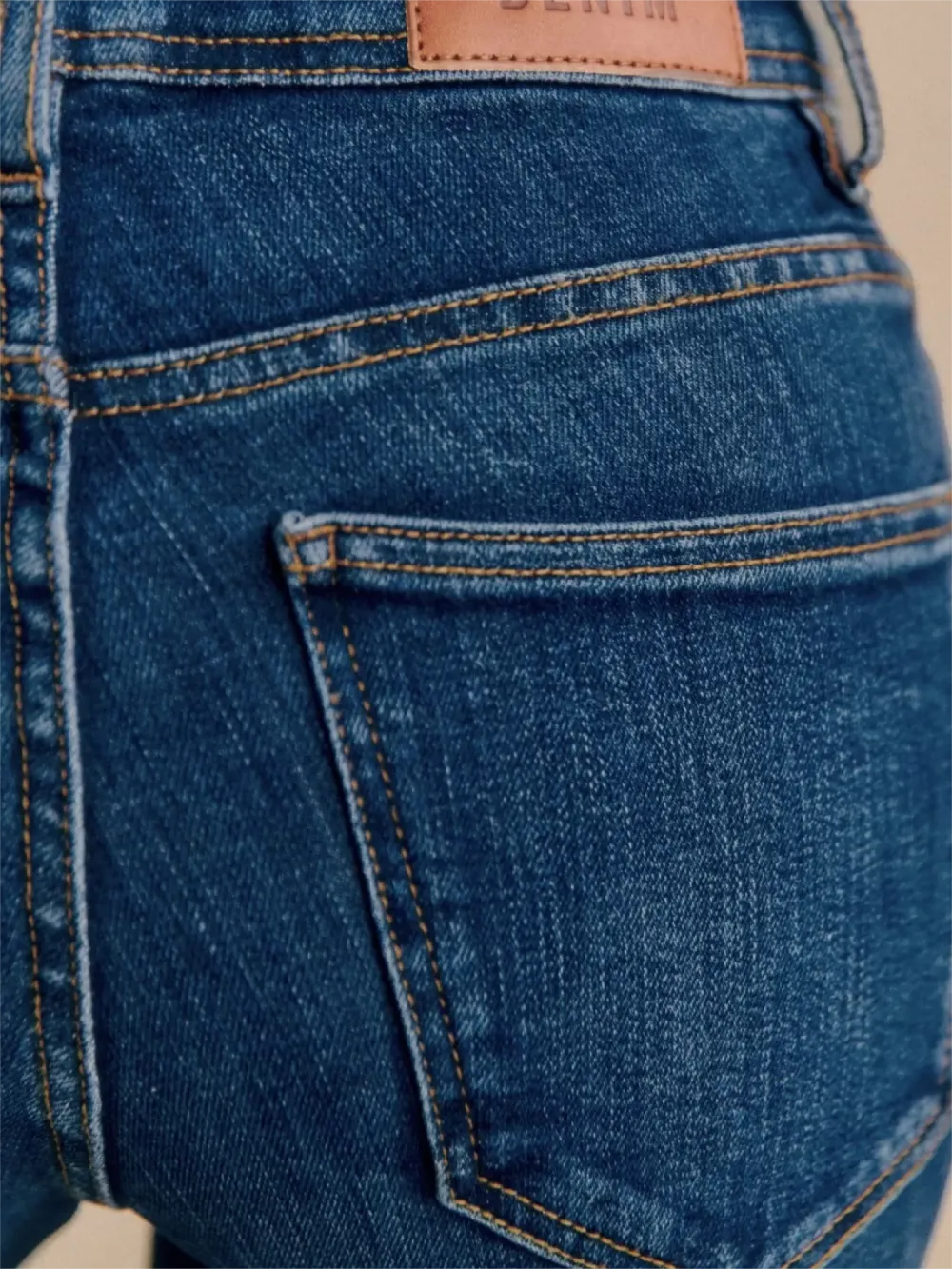 Slim Mid-Waist Denim