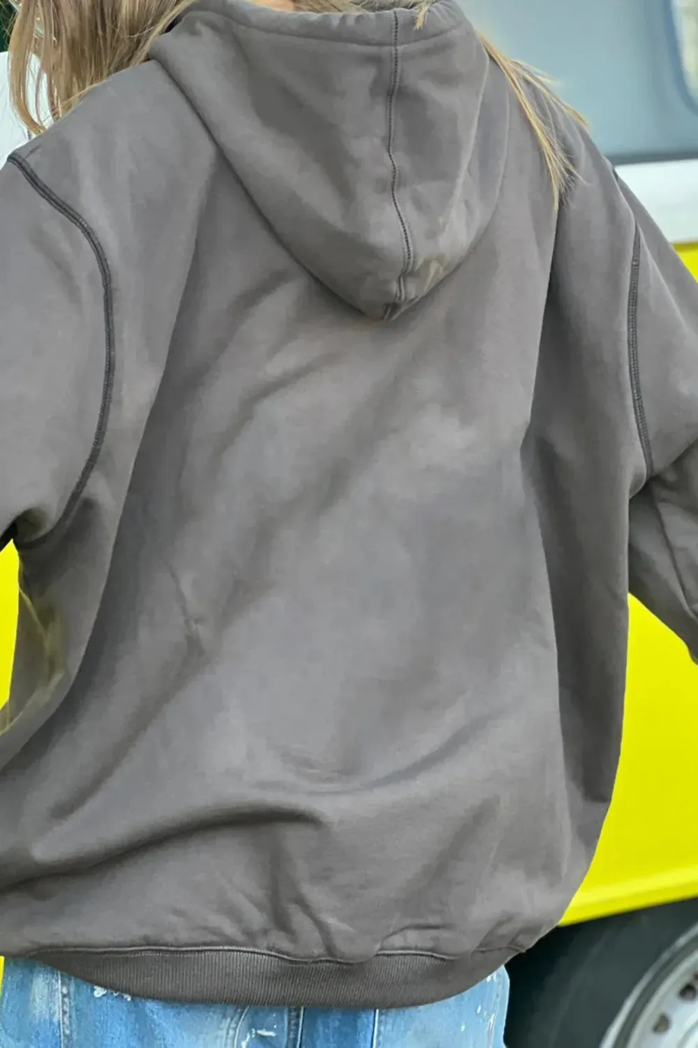 Dark Grey  Classic Breathable Loose Hoodie