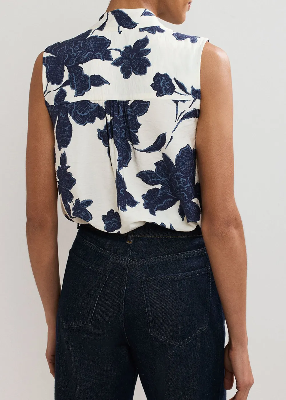 Comfortable Underwear Blue Printed Ladies Shirt