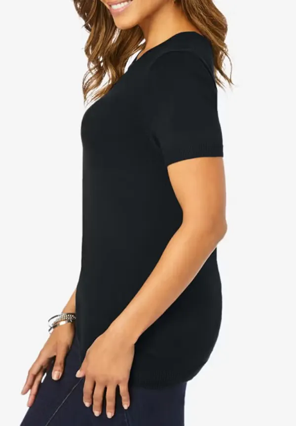 Thin Short Sleeved Sweater