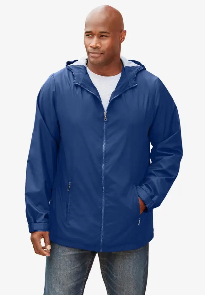 Jersey-Lined Windbreaker