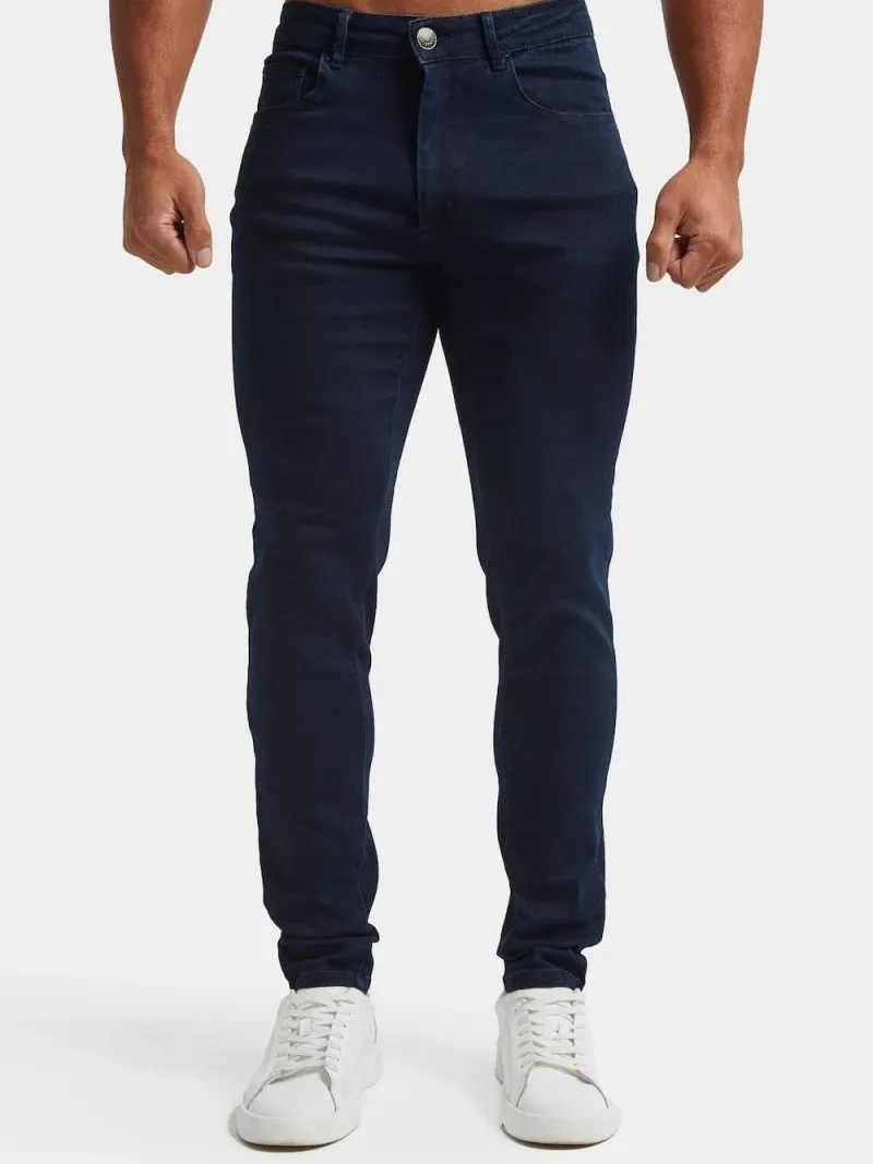 Indigo Casual Daily Athletic Jeans