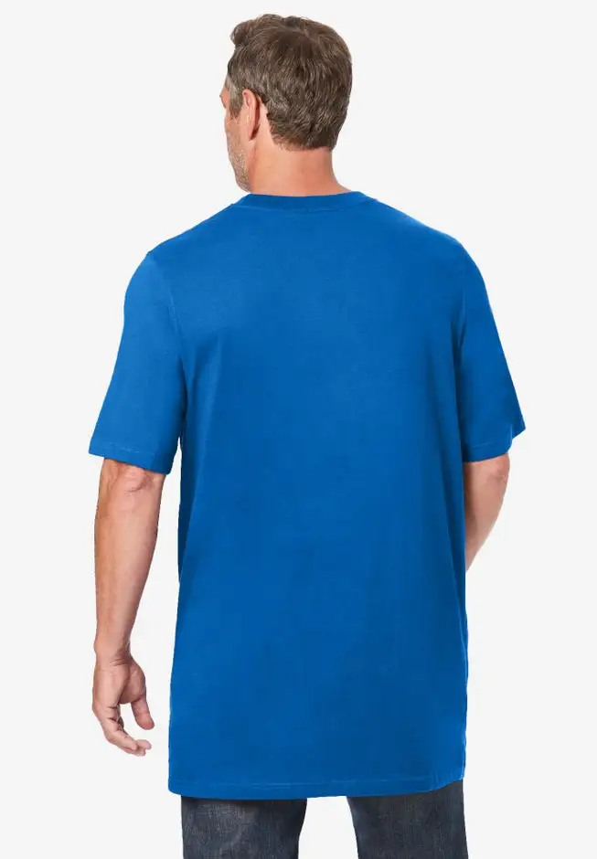 Shrink-Less Lightweight Longer-Length Crewneck T-Shirt