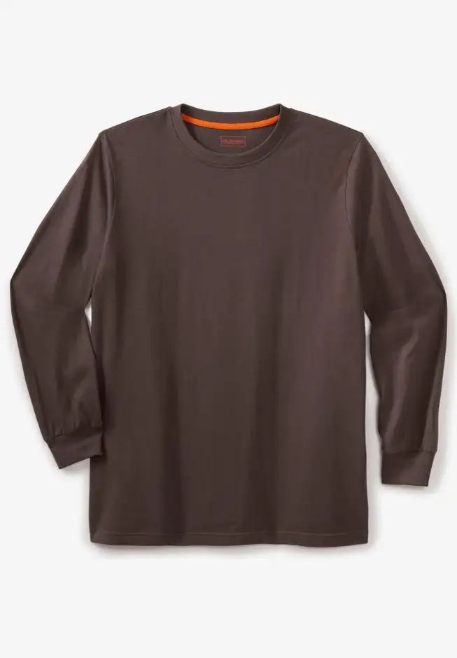 Heavyweight Long-Sleeve No Pocket Crewneck Tee