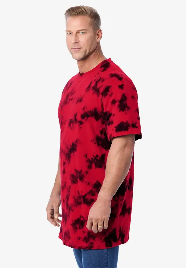 Shrink-Less Lightweight Longer-Length Crewneck T-Shirt