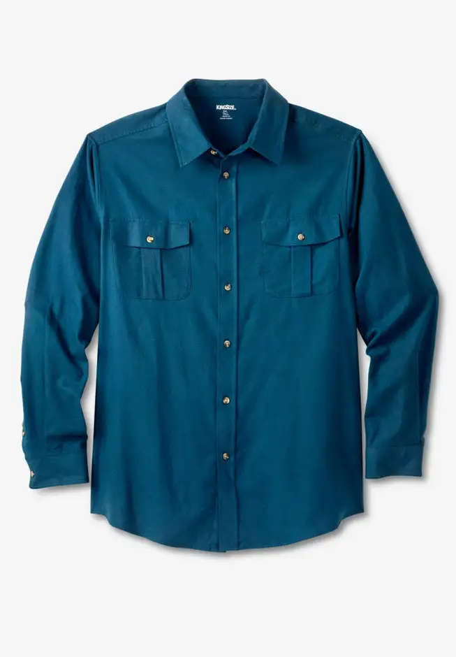 Signature Solid Flannel Shirt