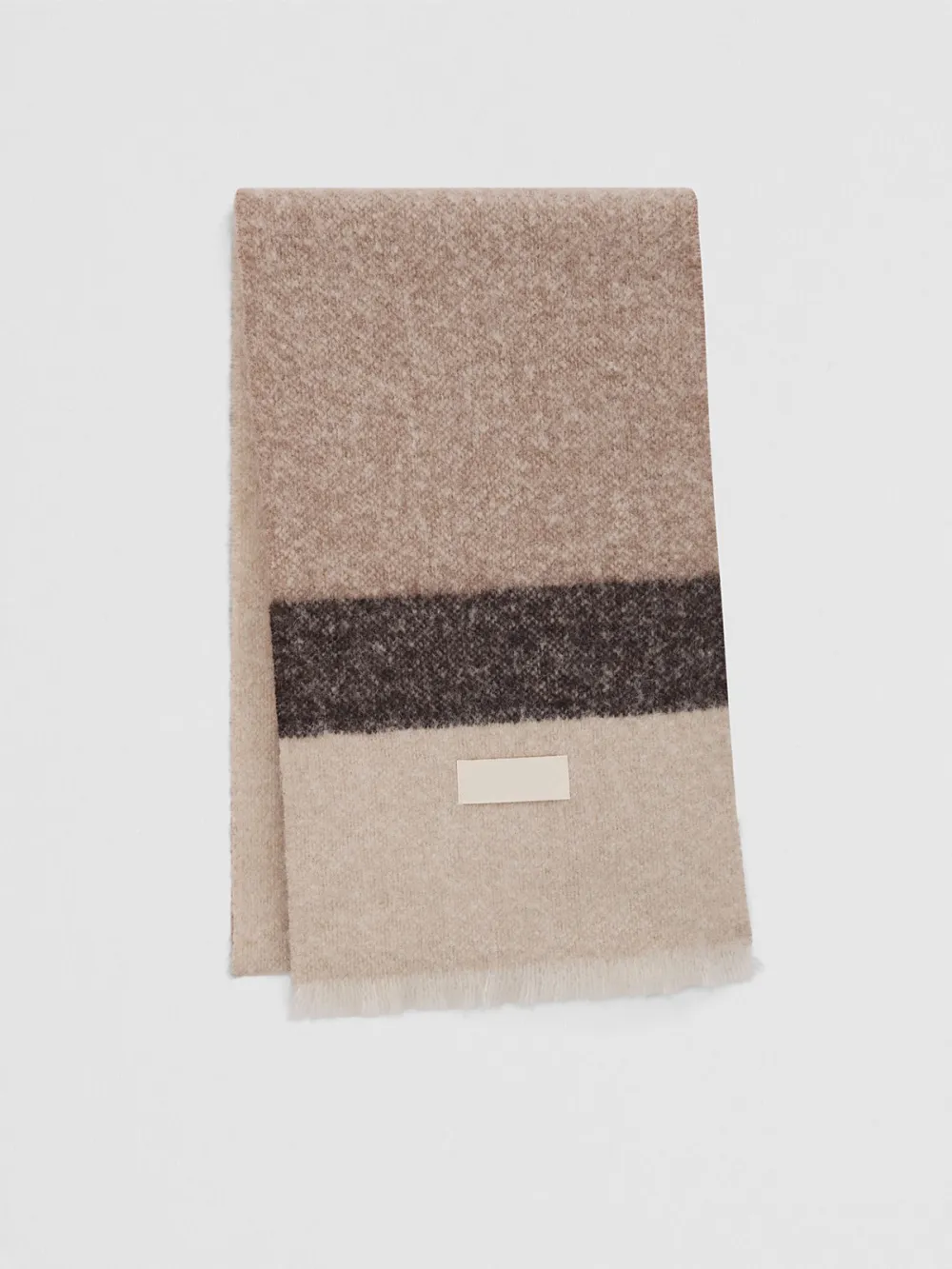 Thickened Color Block Scarf