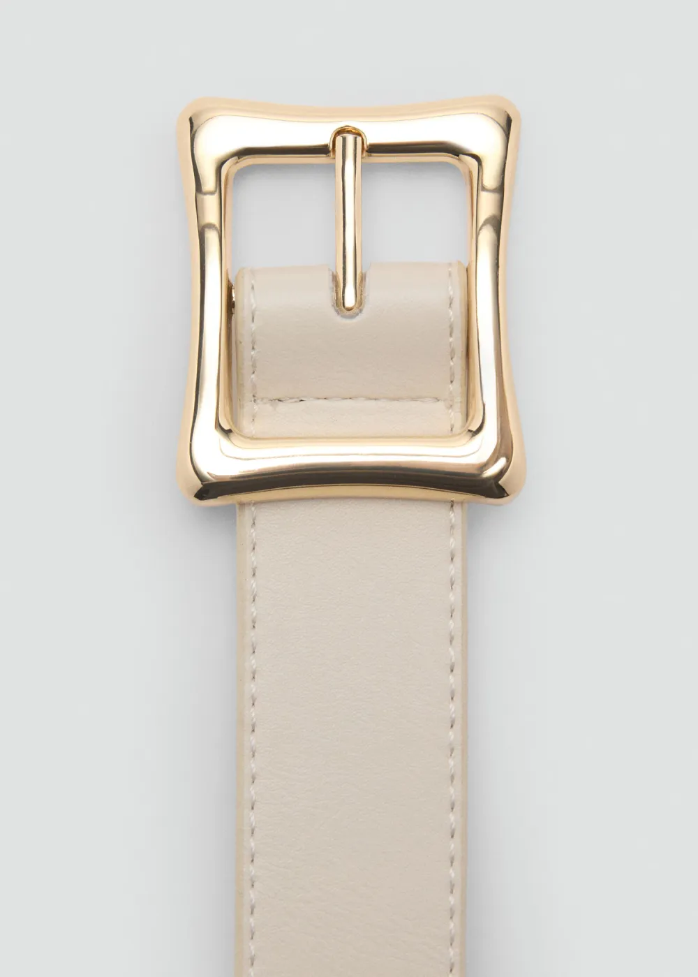 Brown Casual Style Plain Square Buckle Belts