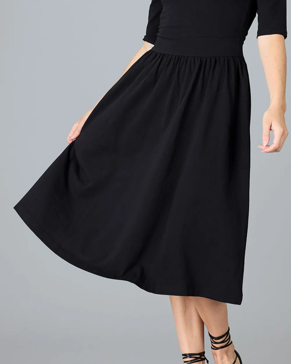 Mid Length Black Dress