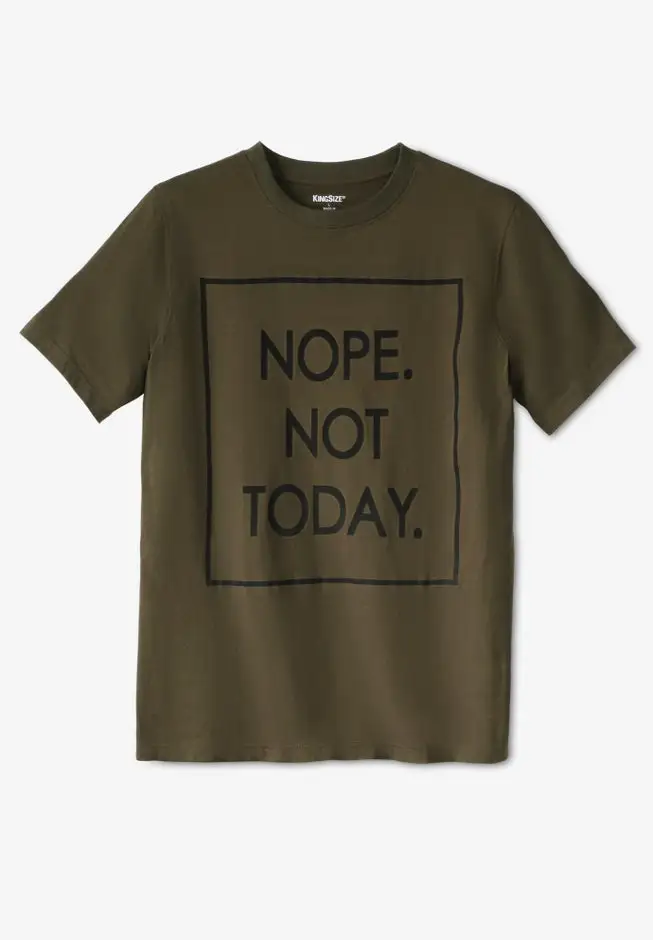 KingSize Slogan Graphic T-Shirt