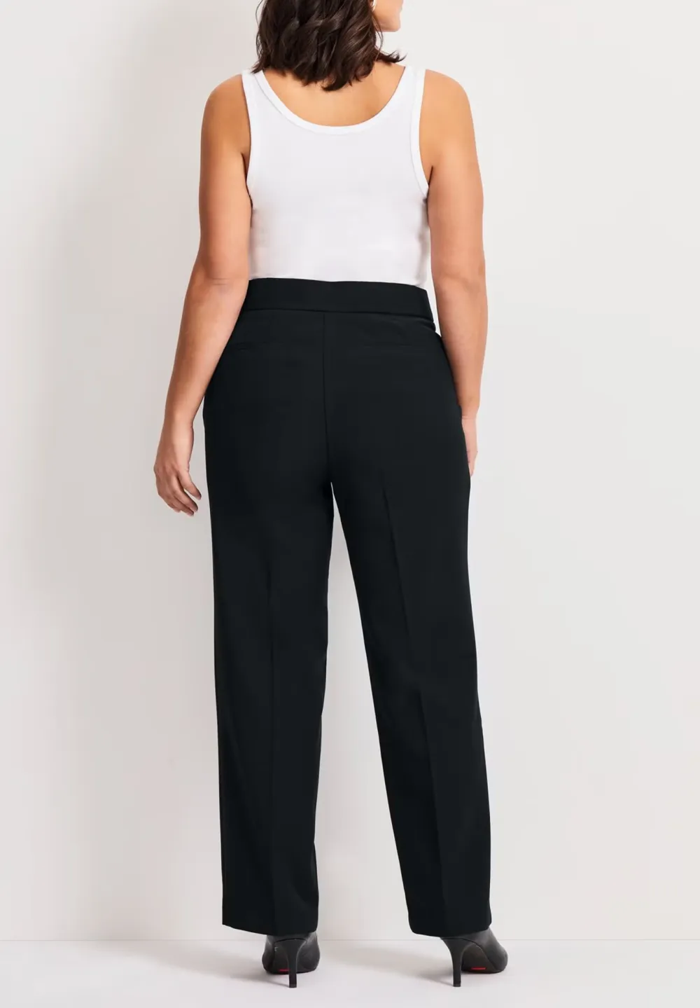 Solid Color Zipper Pants