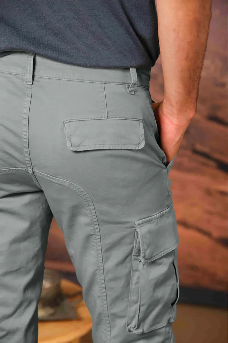 Sugar Paper Blue Men's Slim Fit Cotton Stretch Overalls