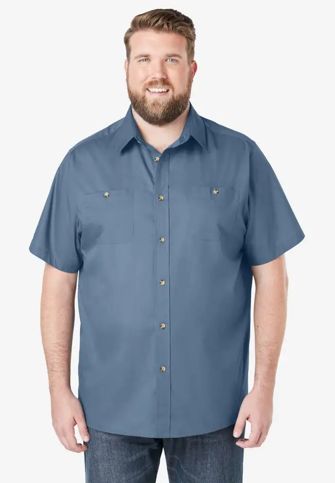 Short-Sleeve Pocket Sport Shirt
