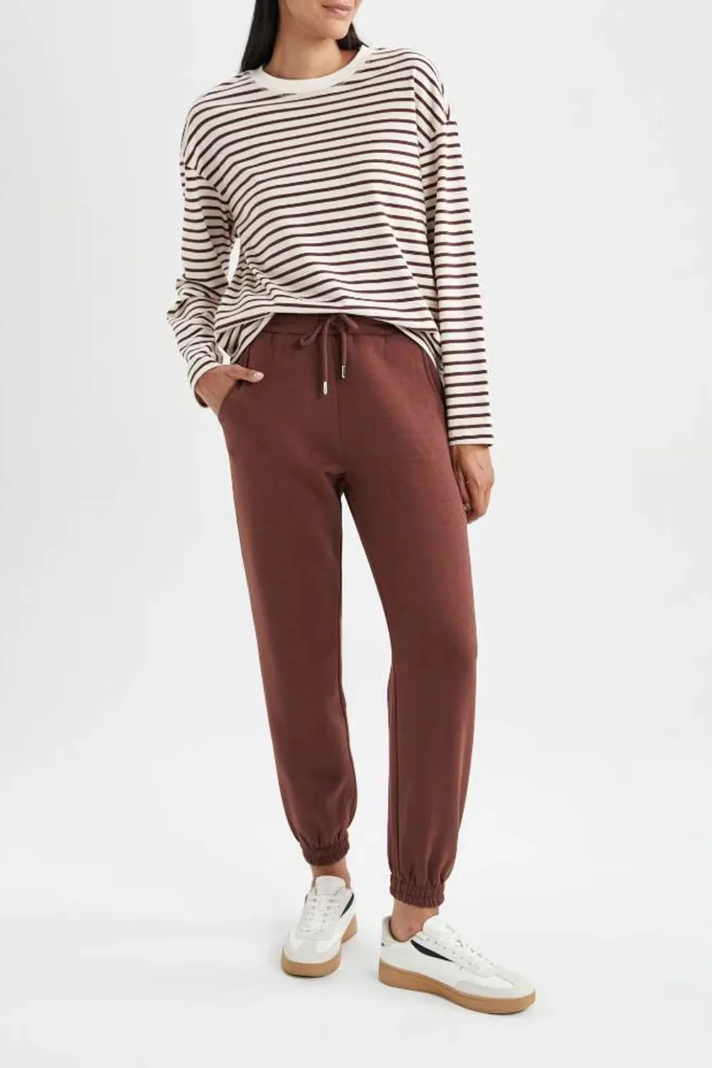 Chic Solid Trousers
