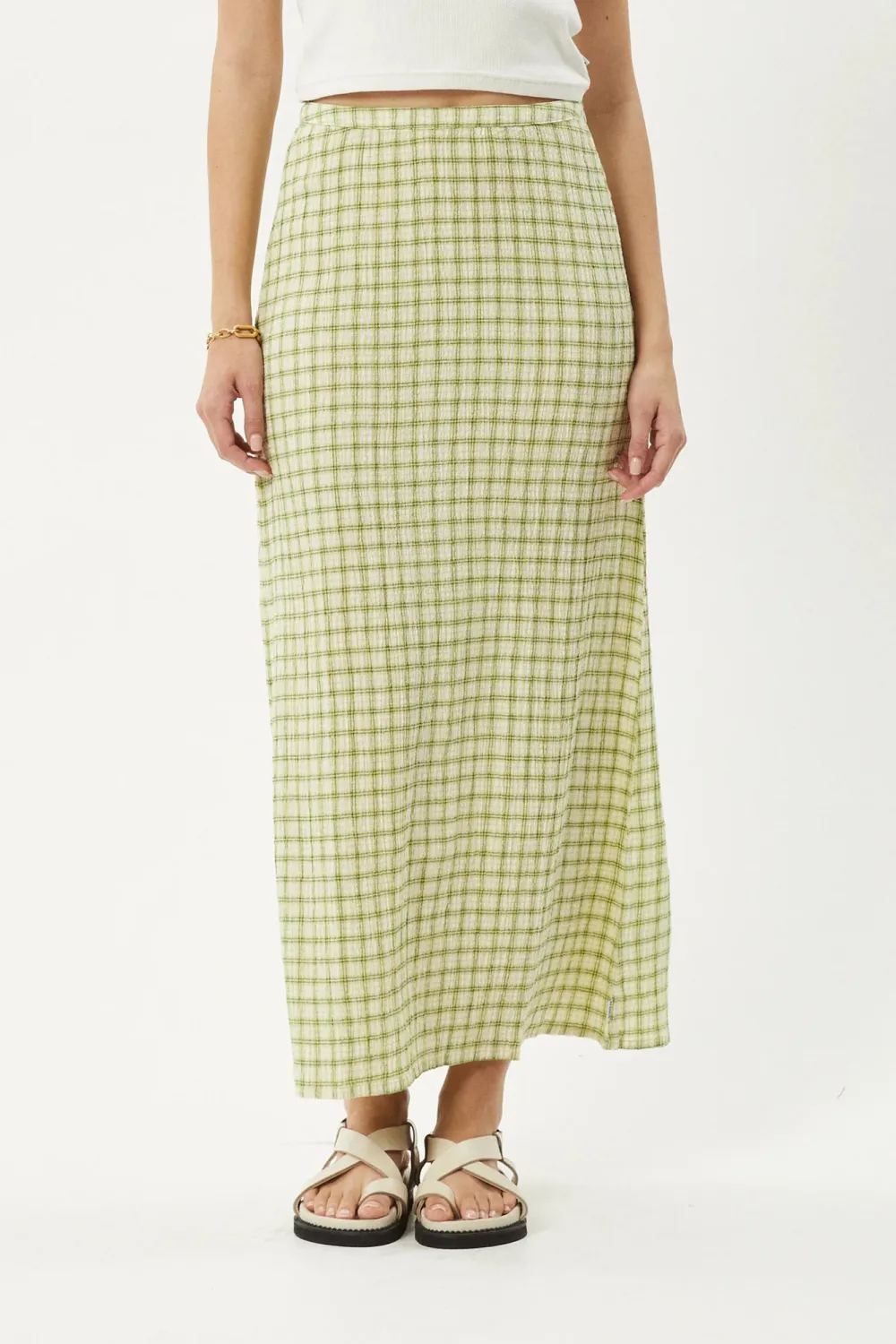 Classic Versatile Yellow Plaid Skirt