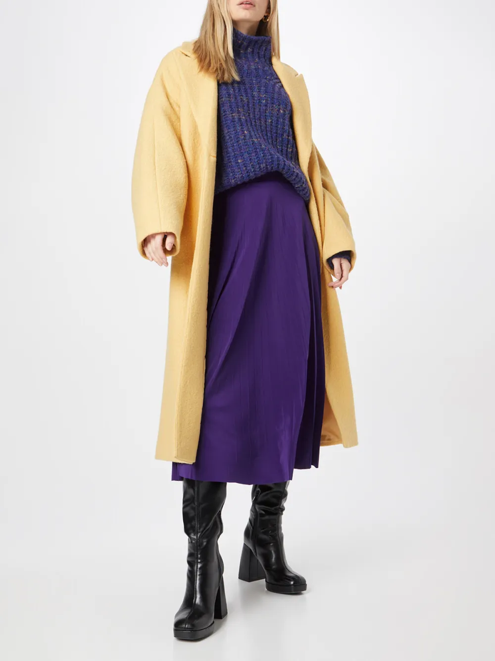 Casual Style Plain Colored  A-line Skirt