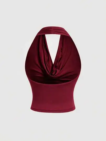 Elegant Halter Occasion Top