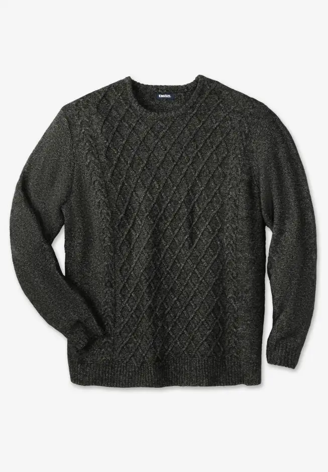 Soft Cable Knit Crewneck Sweater