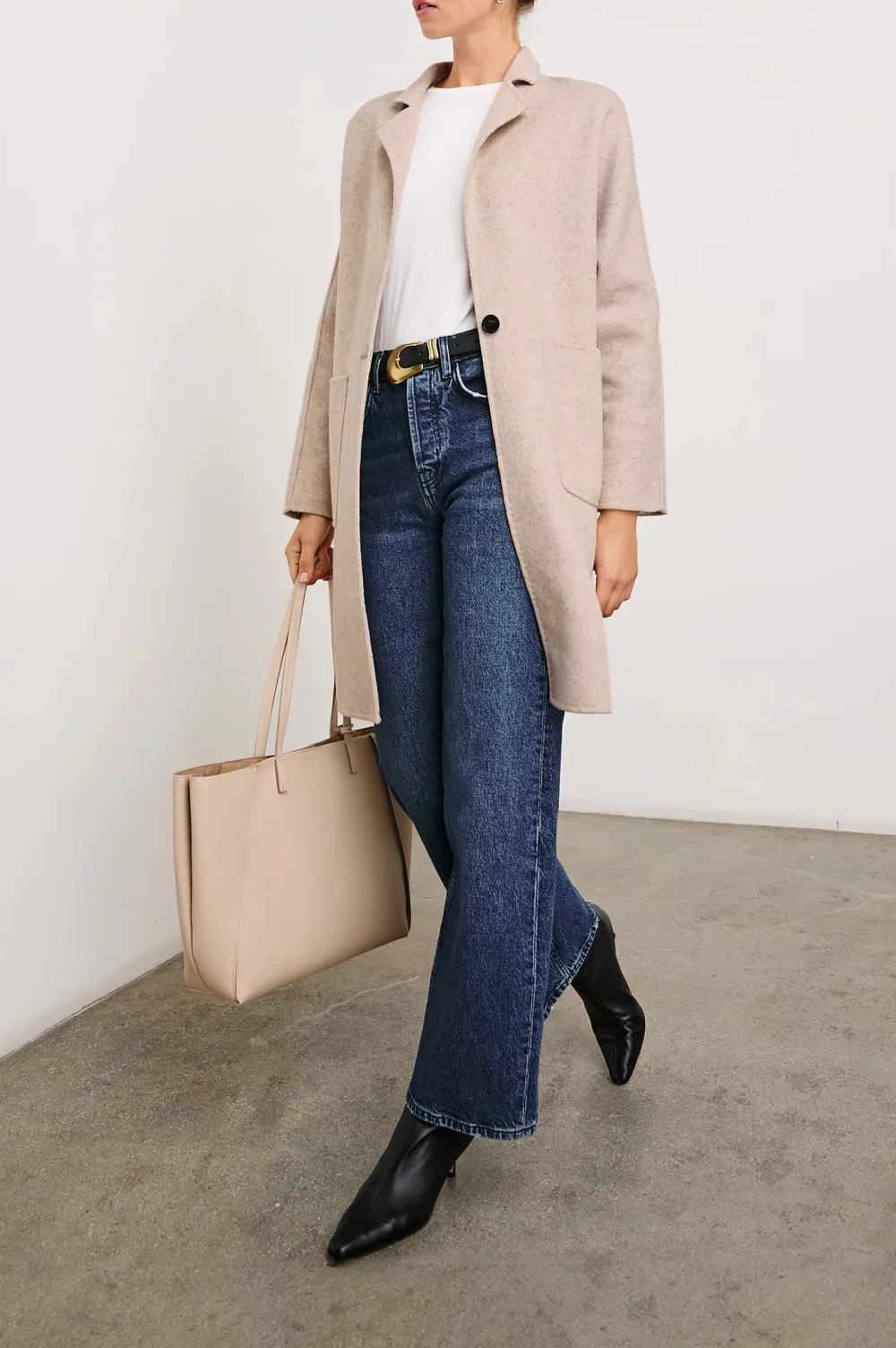 Luxurious Batwing Sleeve Wool Long Coat