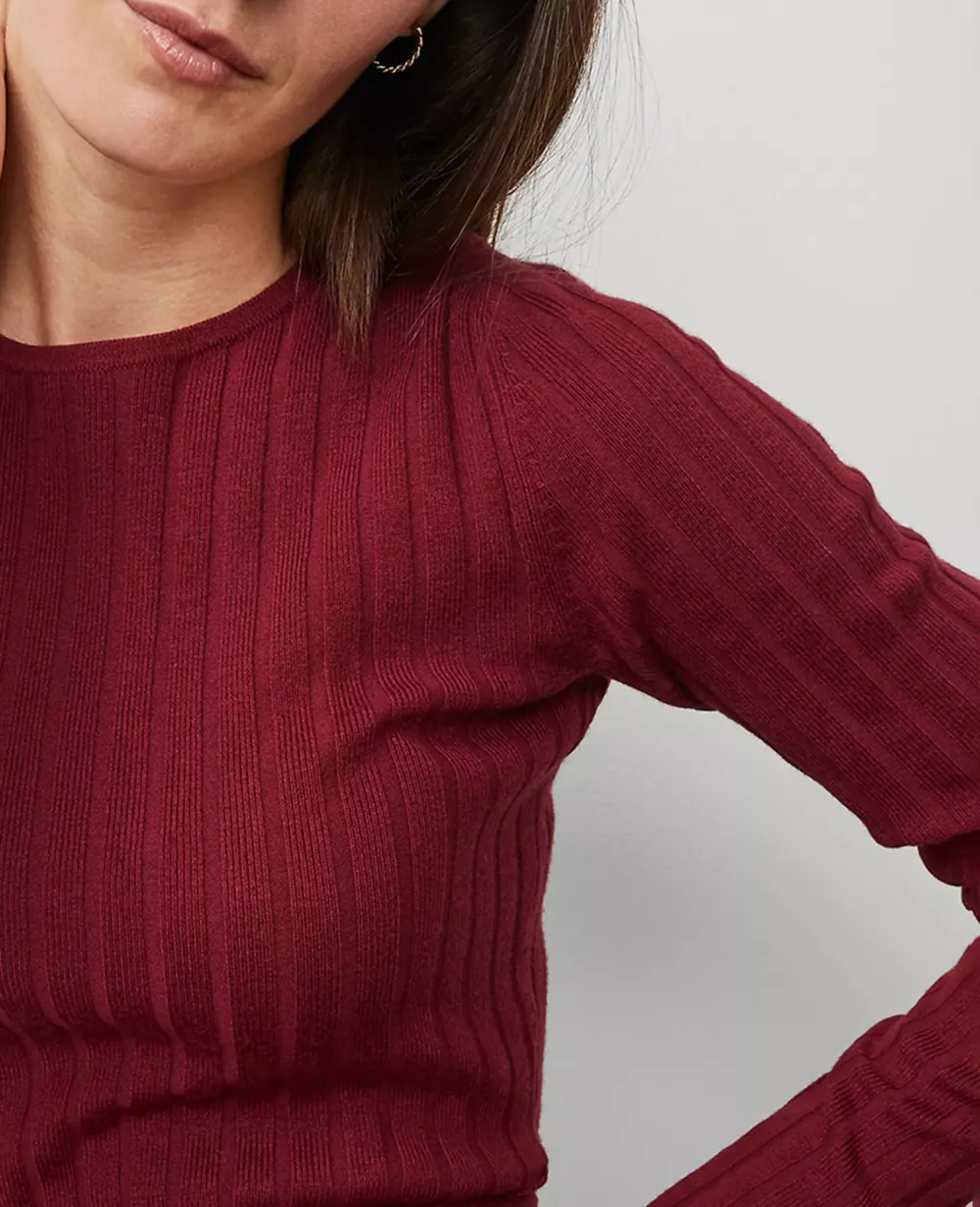 Belted Ribbed Sweater Dress