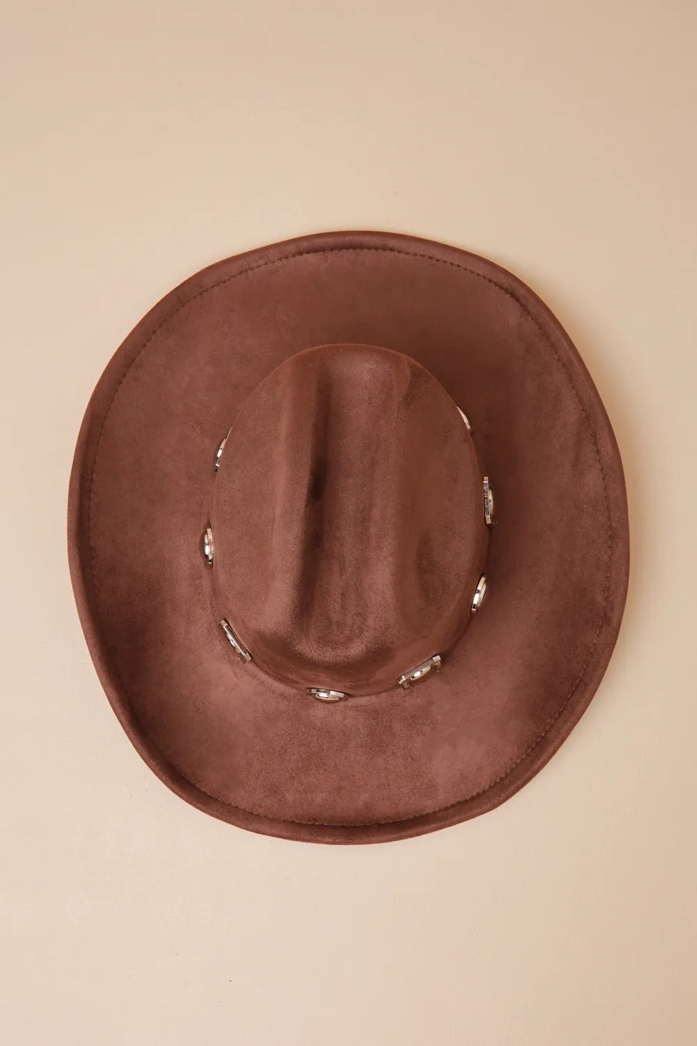 Oversized Brim Three-Dimensional Brown Hat