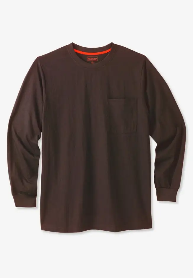 Heavyweight Crewneck Long-Sleeve Pocket T-Shirt