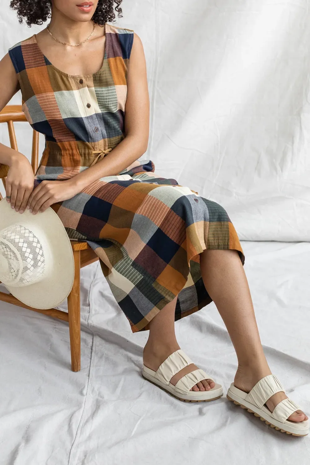 The Crew Neck Casual Style Dress