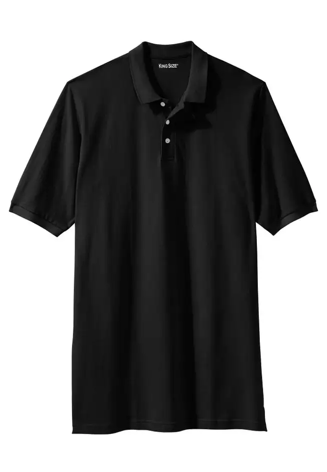 Longer-Length Shrink-Less™ Cotton Polo Shirt