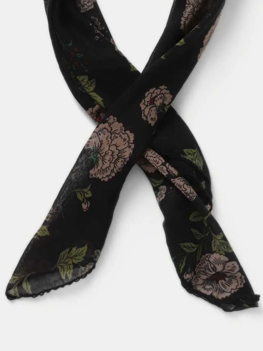 Vintage Floral Scarf