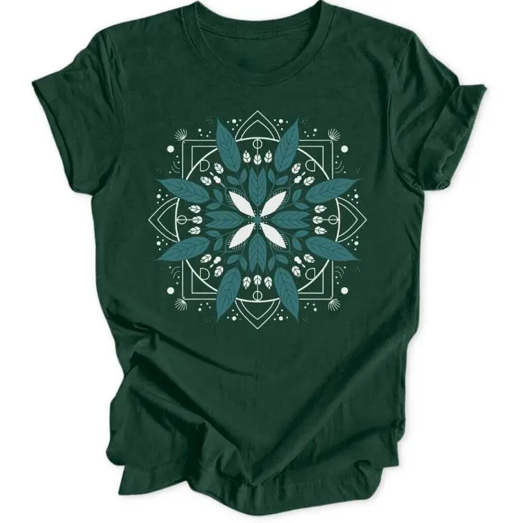 Leaf Mandala Unisex T-Shirt
