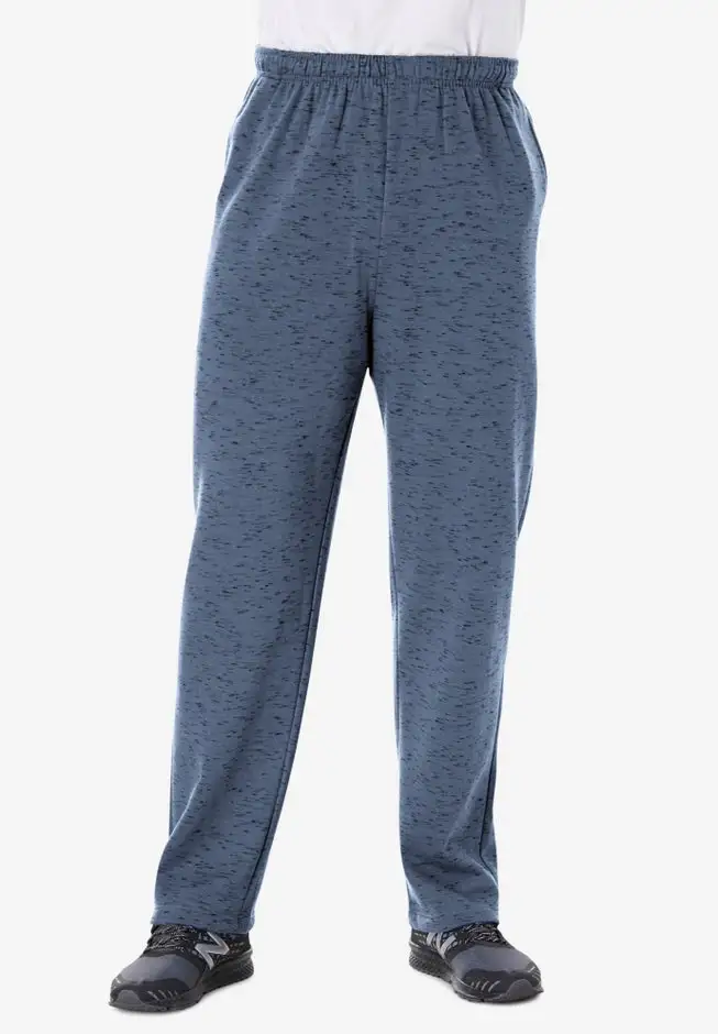 Fleece Open-Bottom Sweatpants