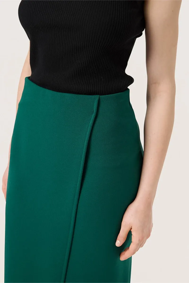 Asymmetric Wrap Style Midi Skirts