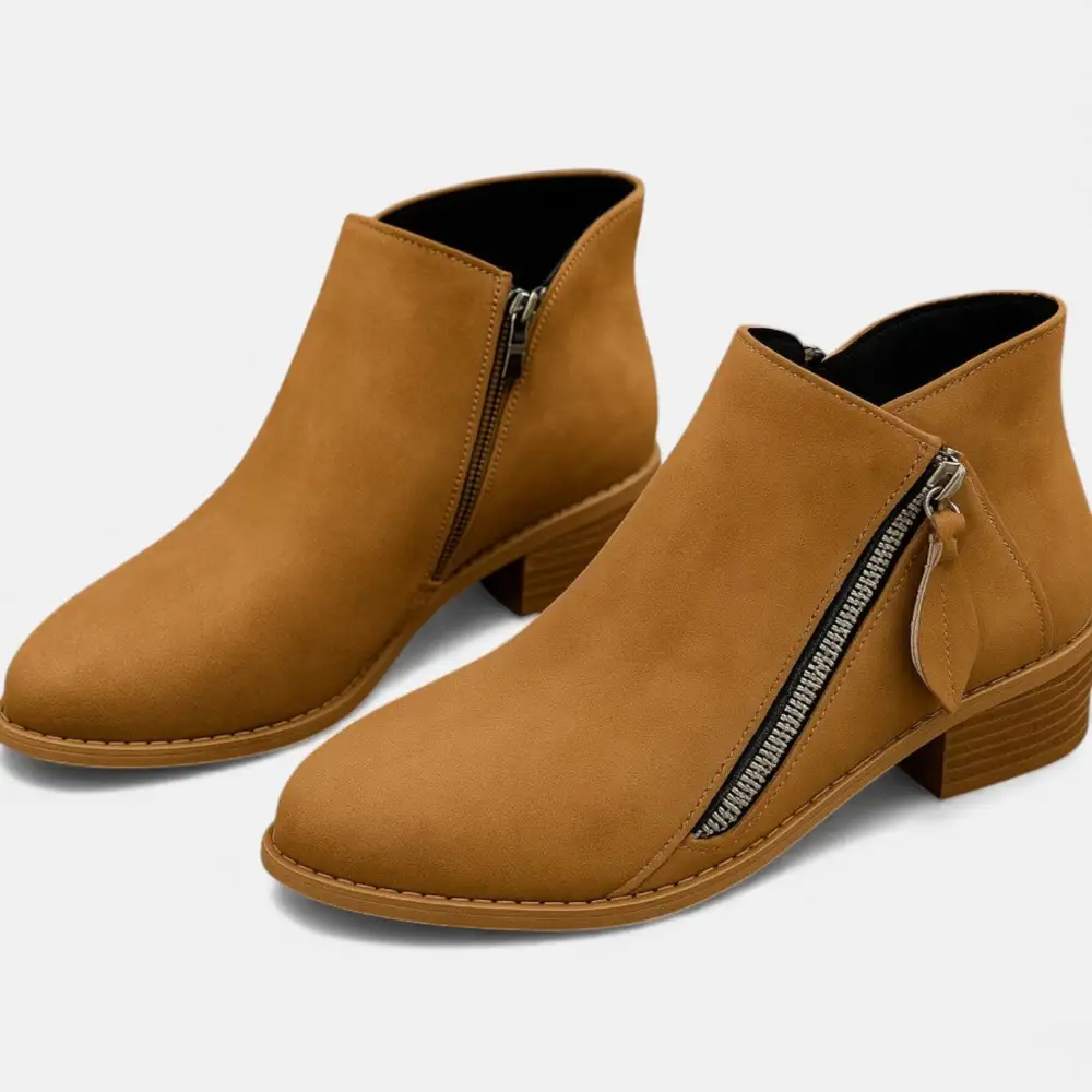 Stacked Heel Ankle Boots