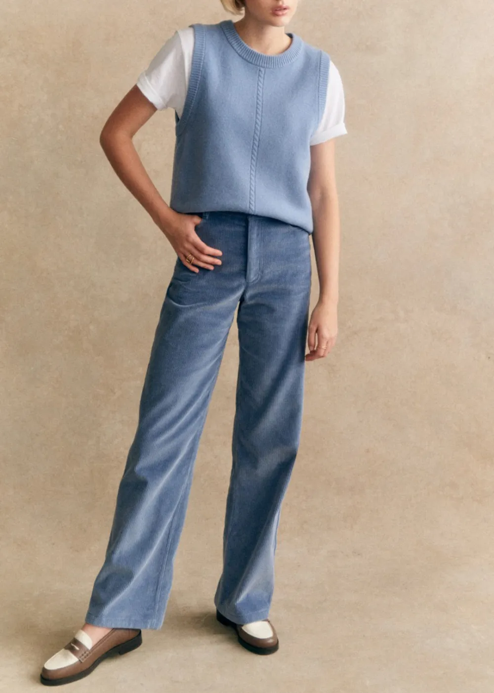 High-Rise Straight-Leg Loose Jeans