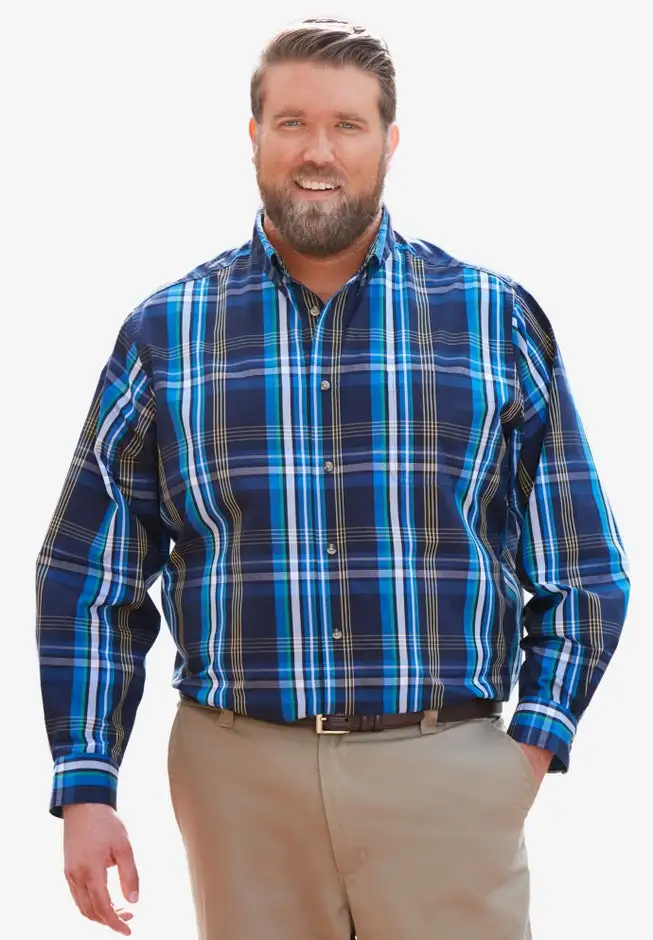 Long Sleeve Wrinkle Free Sport Shirt