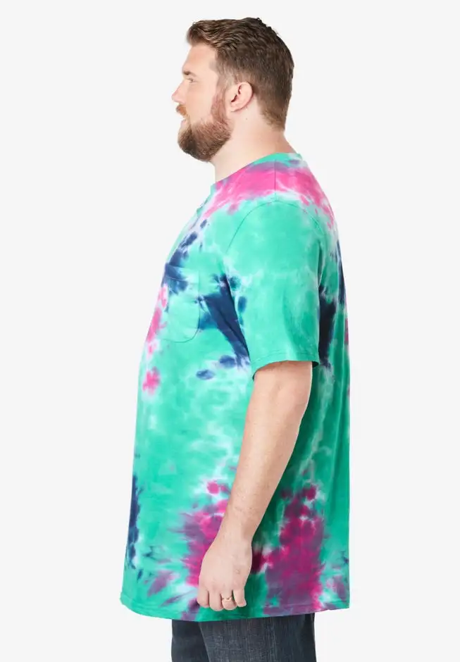 Shrink-Less Lightweight Longer-Length Crewneck Pocket T-Shirt