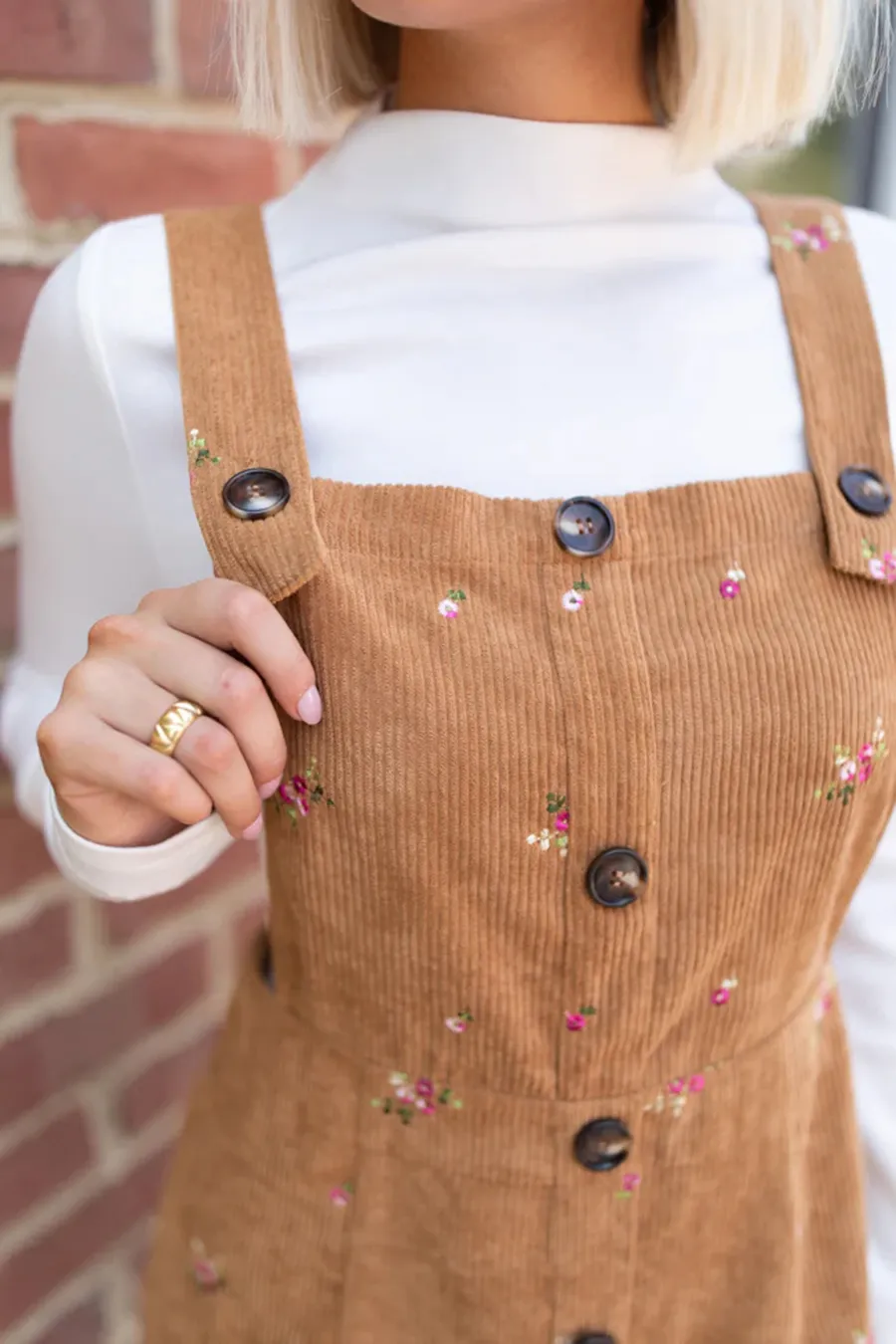 Corded Floral Jumper