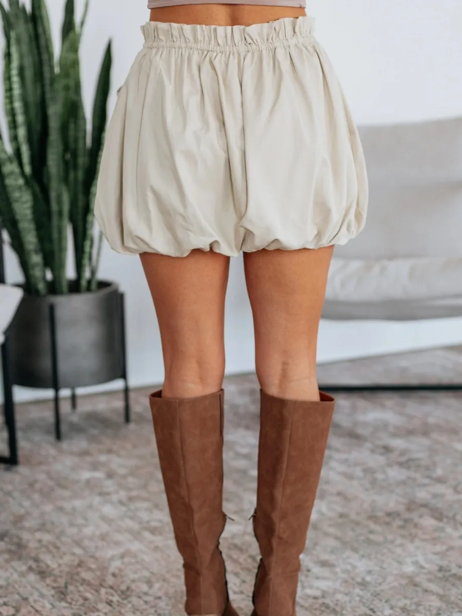 High Waist Bubble Skirt