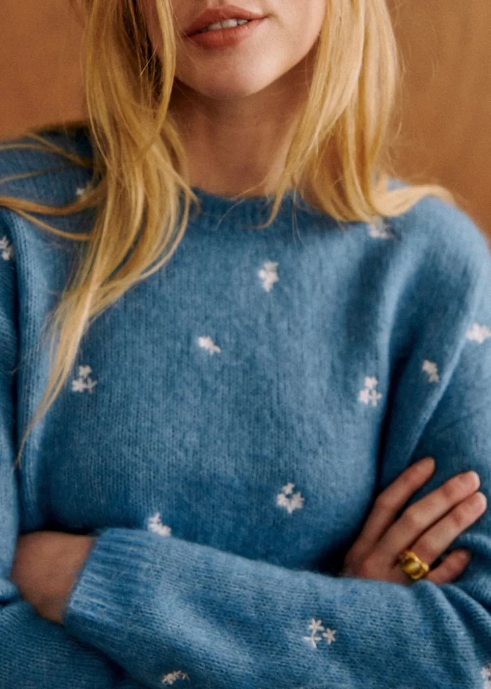 Loose Crew Neck Merino Wool Pullover