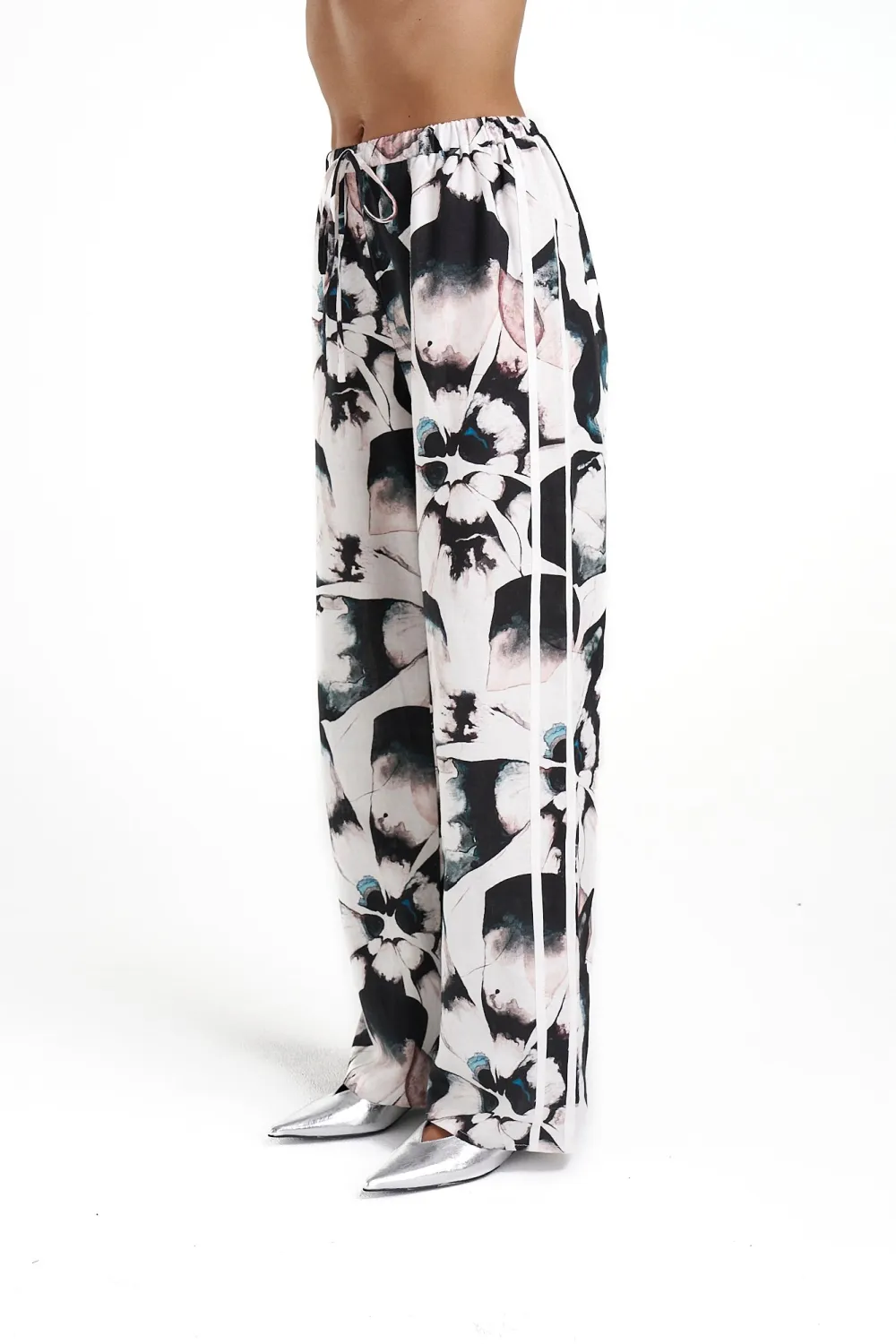 Black And White Personality Minimalist Straight  Pants