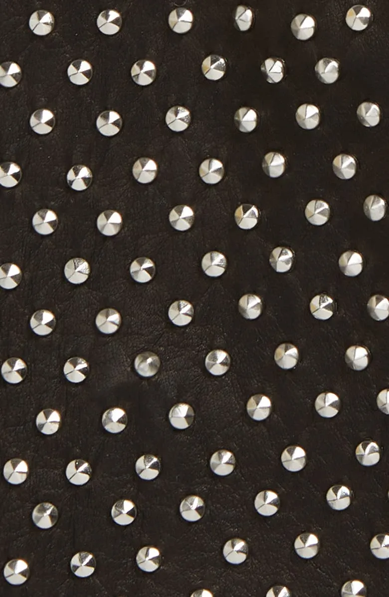 Kelly Studded Leather Gloves