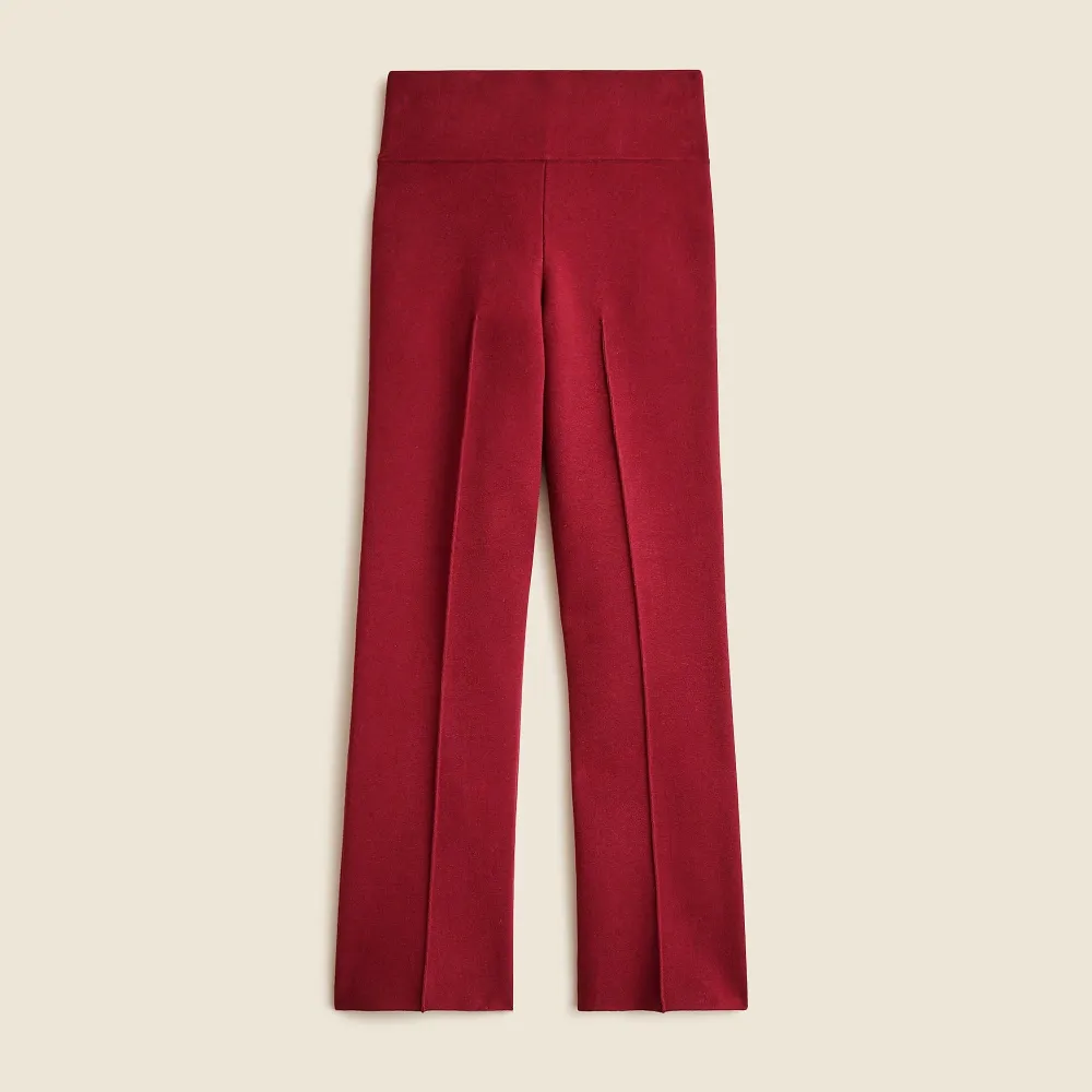 High-Rise Pintuck Straight Leg Pants