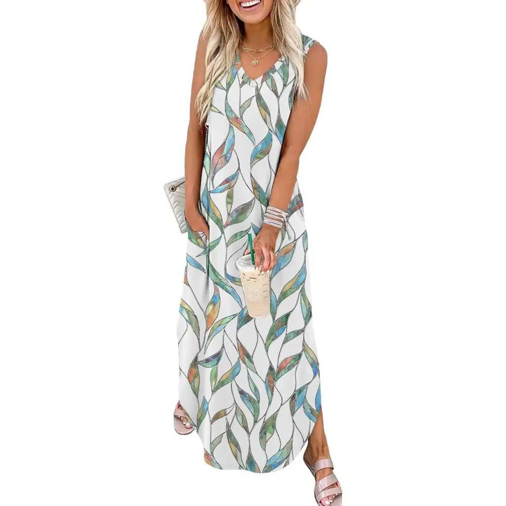 Summer Casual Floral Maxi Dresses