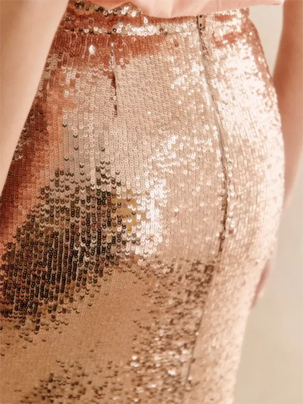 Polyester High Waist Skirt