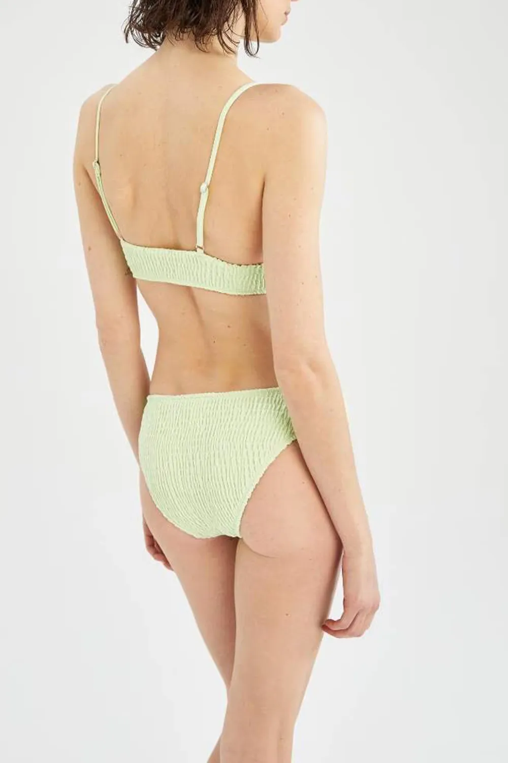 Solid Color One-Piece Swimsuit