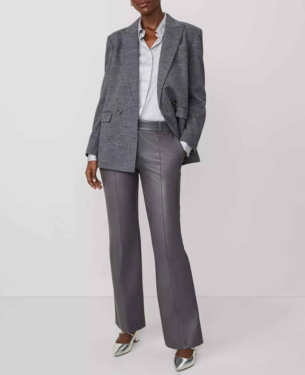 The Faux Leather Trouser