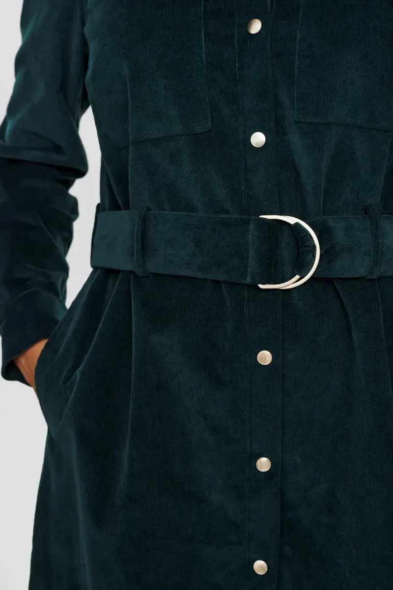 Belted Button Front Shirt Dresses